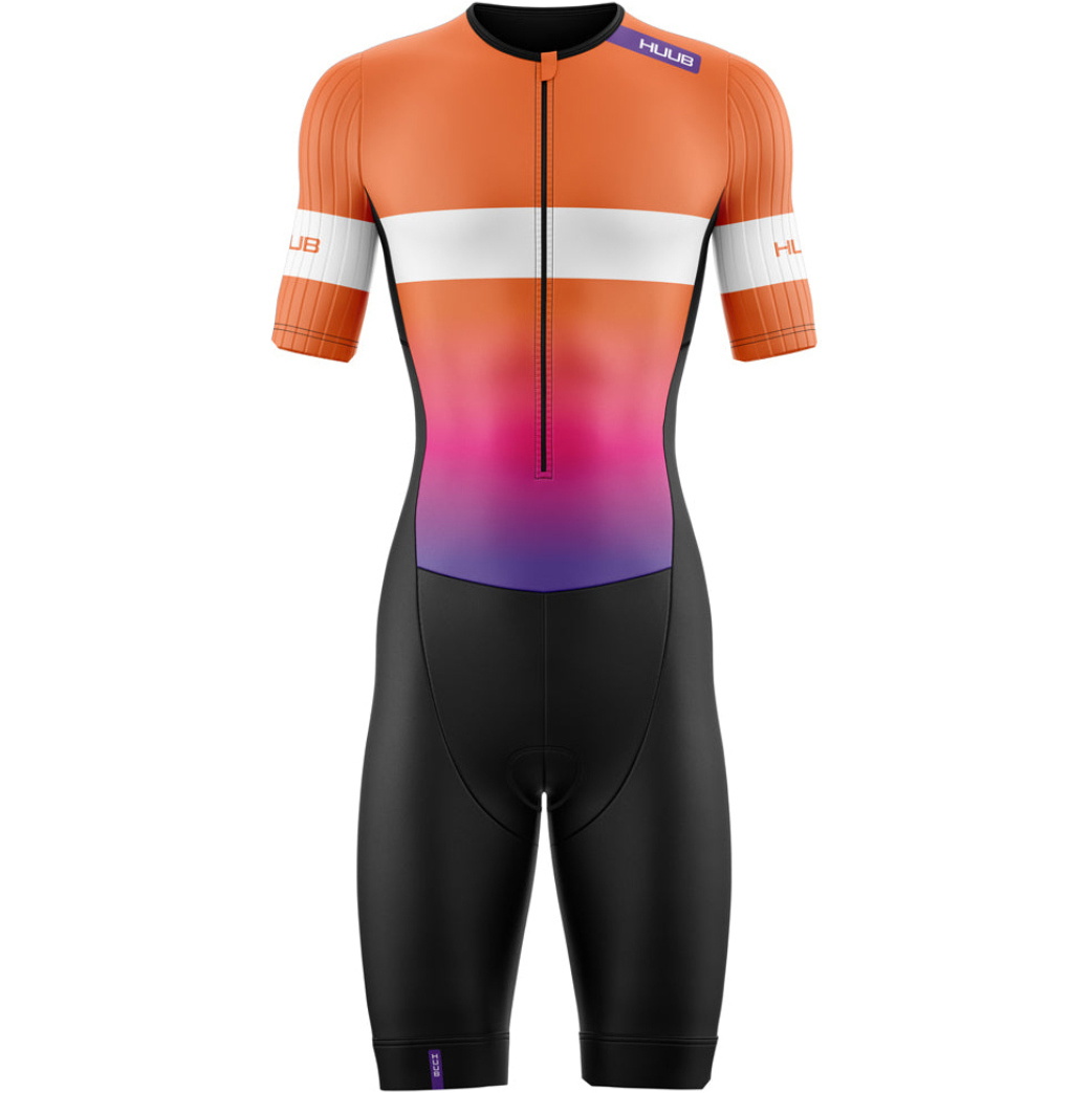 2025 Huub Womens Vista Aero Trisuit VISTAWCLCSOP - Orange / Pink